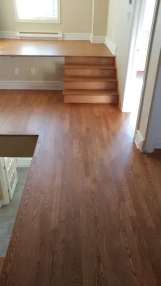 plancher en chêne avec couleur